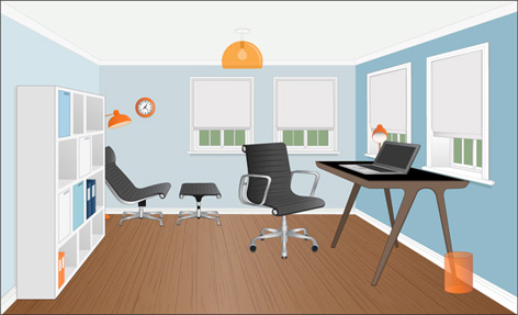 study 1point perspective drawing
